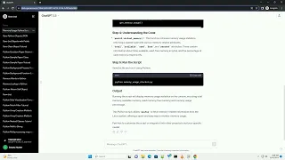 python script to check memory usage in linux