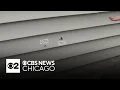 Bullet holes show proximity of police shootout to homes offices in Valparaiso Indiana