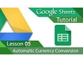 Google Sheets - Tutorial 05