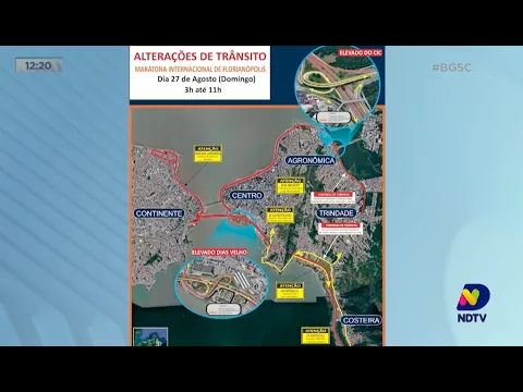 Maratona de Floripa: evento reúne 15 mil pessoas e muda trânsito em Florianópolis