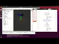 Rviz visualization of a simple robot model and move by python controller