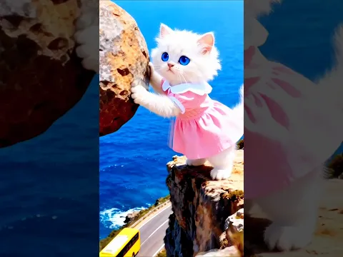Brave Cat Saved the Bus Driver ❤️🥰 #shorts #youtubeshorts #cat #youtubevideo #catshorts #viralvideo