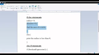 Java Selection Statements