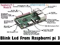 Blink Led from Raspberri Pi 3