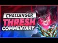 Roaming to WIN mid jungle and bot with THRESH Tips Tricks Runes Items Build