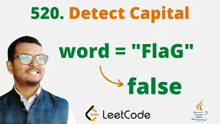 520 Detect Capital Java Leetcode Hindi