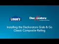 Installing the Deckorators Grab Go Classic Composite Railing