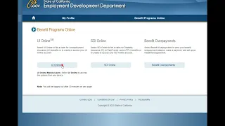 CA EDD how to download form 1099G 2021 in California to report unemployment benefits to IRS in taxes