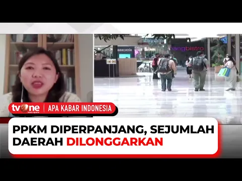 PPKM Diperpanjang Hingga 30 Agustus, Sejumlah Relaksasi Kembali Diberikan Pemerintah