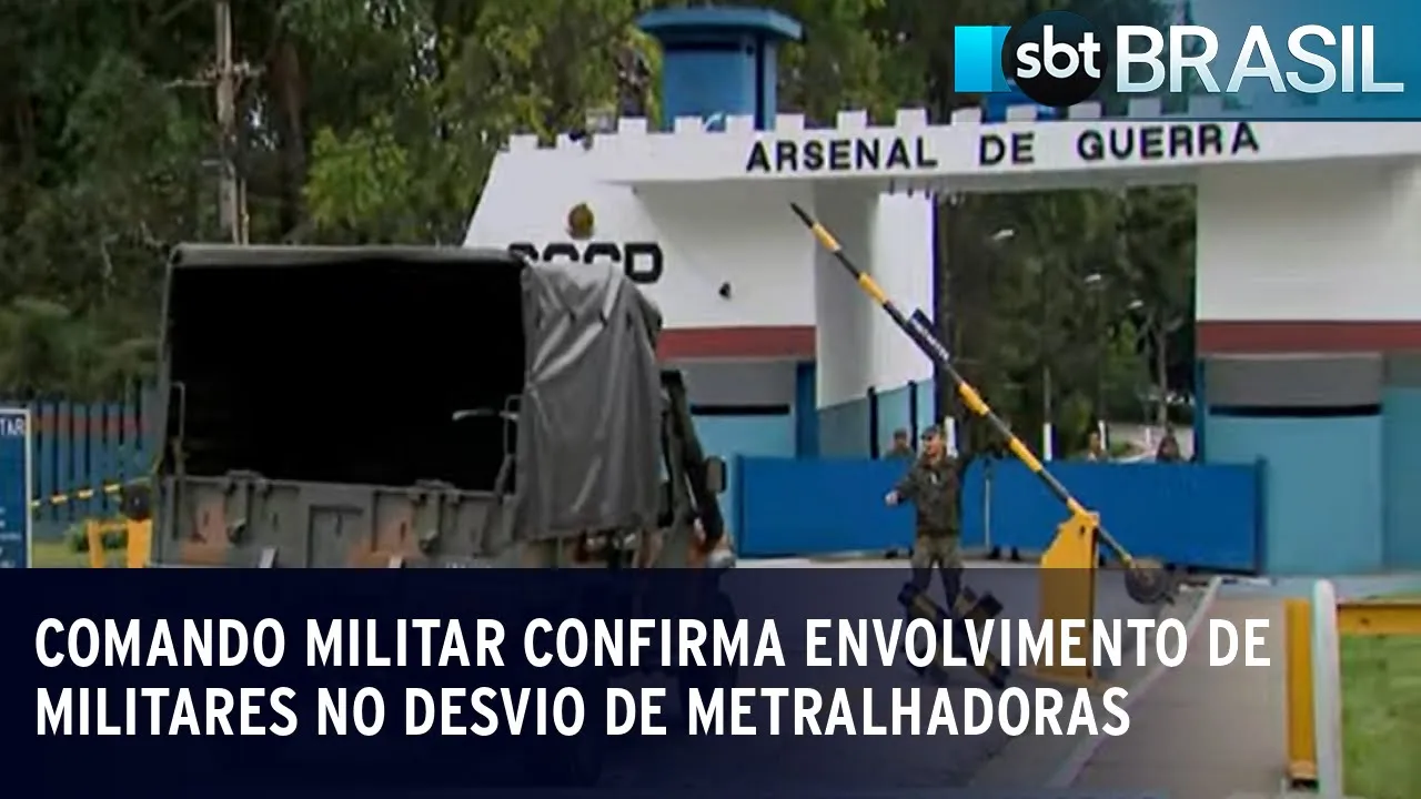Parte do armamento furtado de quartel em SP é encontrado no Rio de Janeiro | SBT Brasil (19/10/23)