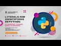 What are Literals Identifiers in Python Python Beginner to Advance Full Course
