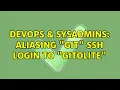 DevOps SysAdmins aliasing git ssh login to gitolite 7 Solutions