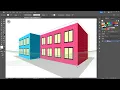 How to Draw Simple Buildings Using the Perspective Grid Tool - Adobe Illustrator