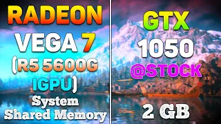 Radeon VEGA 7 Ryzen 5 5600G iGPU vs GTX 1050 PC Gameplay Tested