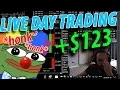 LIVE DAY TRADING 120 SLOW THURSDAY SICK SCALPS ON MBIO