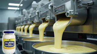 How industrial Mayonnaise Is Made🍶 | How Is Hellmann's Mayonnaise Produced?