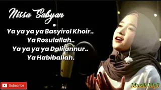 ya habibal qolbi nissa sabyan lirik