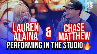 Lauren Alaina and Chase Matthew perform All My Exes live in studio