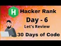 Hacker Rank 30 days of code in C Day 6 Let s Review code solution