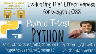 Python Paired T-Test Diet Effect On Weight