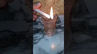 ضعى الشمع فى الماء ووفرى فلوسك 