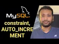 Bangla Database Tutorial 28 Constraint AUTO - INCREMENT SQL commands
