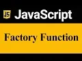 Factory Function in JavaScript Hindi