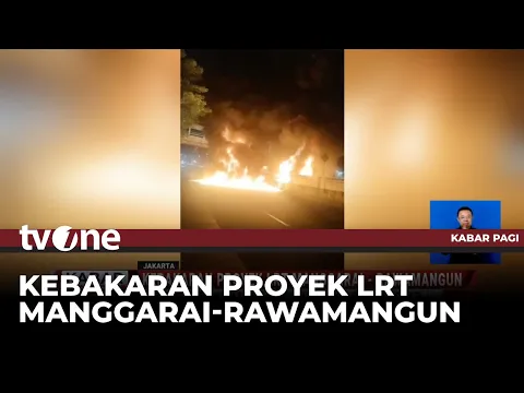 Kebakaran Proyek LRT Manggarai-Rawamangun Imbas Drum Solar Terkena Percikan Las
