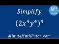Simplify 2x 4y 4 4