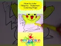 How to color Pikachu - Pokemon Coloring Page SSColoring