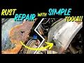 How to Make Rust Repair Panels Mig Weld Thin Sheet Metal - Basic Metal Shaping Shrink Stretch