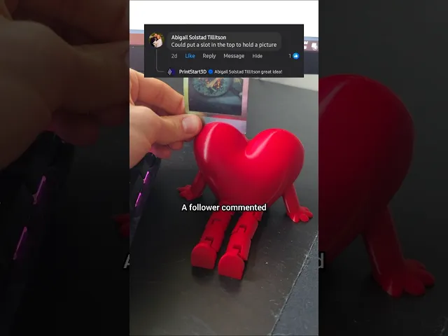 Heart Buddy Photo Holder Valentines Day Flexi video thumbnail