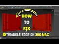 How To Remove Triangles Edges - 3ds Max Quadify Mesh
