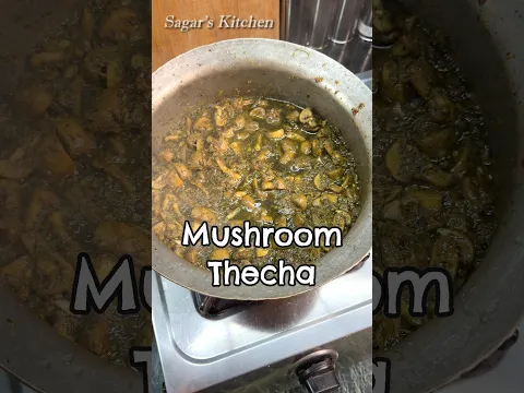 Mushroom Thecha Masala..It's Literally Sooo Tasty Recipe   #Shorts