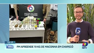 Duas ocorrências em Chapecó somam mais de 50 kg de drogas apreendidas
