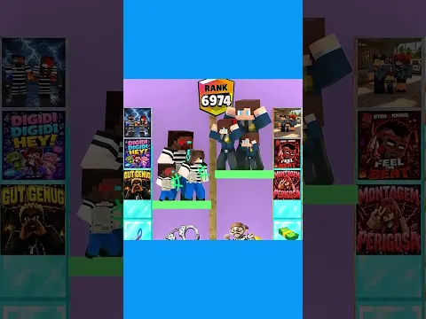 amazing digital circus keluarga herobrine menangkap pencuri  #sakura #minecraft #shorts