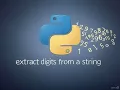 How to extracts numeric characters digits from a given string in python