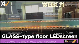 【 #ledビジョンメーカー  担当者が紹介する】glass type floor LEDscreen