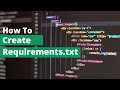 How to Create requirements txt Python