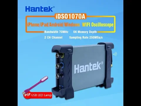 Download MP3 70MHz digital oscilloscope Hantek iDSO1070A iPhoneiPadAndroidWindows