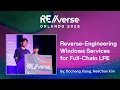 RE verse 2026 Reverse-Engineering Windows Services for Full-Chain LPE by Xiang and Kim