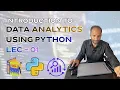 Lec 01 - Data Analytics Using Python in Hindi Introduction to Python for Data Analysis