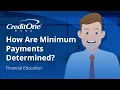 How Are Minimum Payments Determined Credit One Bank