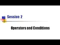 Operators and Conditions Programming Fundamental betaQsolutions