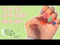 How to do Cow Print Nail Art