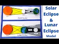 Solar Eclipse Lunar Eclipse Model School Project Easy Model