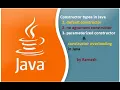 JAVA FAQ 15 Constructor types in Java