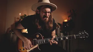 slow blues guitar improv gibson les paul over c minor backing