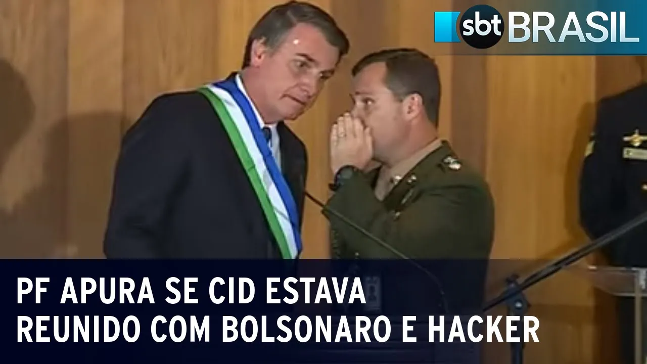 Mauro Cid depõe na Polícia Federal sobre urnas  | SBT Brasil (28/08/23)
