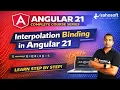 Interpolation in Angular 21 Data Binding Angular 21 Tutorials in Hindi